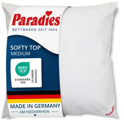Produktbild von Paradies Kopfkissen 80x80 cm "Softy Top medium" vegan