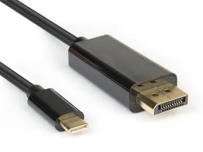 Produktbild von Hamlet XVAUC-DP4K20 Videokabel-Adapter 2 m USB Typ-C DisplayPort Schwarz