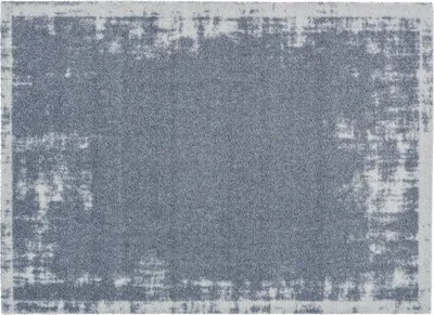 Produktbild von Küchenmatte Küchenteppich Läufer Teppich Fußmatte Küchenvorleger Motivmatte Türvorleger,Motiv:Uni Bordüre grau;Größe:66x110 cm