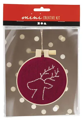 Image de Mini-kit de loisirs créatifs : Broderie, rennes