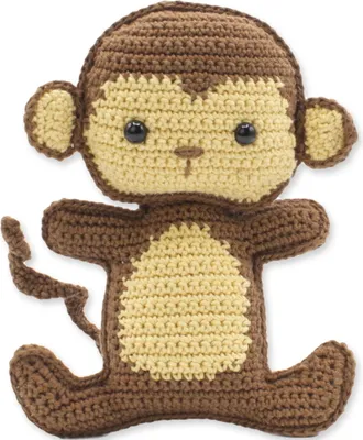 Produktbild von Hardicraft Häkelset Amigurumi "Morris Affe" mit Baumwollgarn und Füllmaterial, 17cm, HC-40CK066