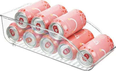 Zdjęcie produktu dla Przezroczysty organizer do lodówki na 9 puszek