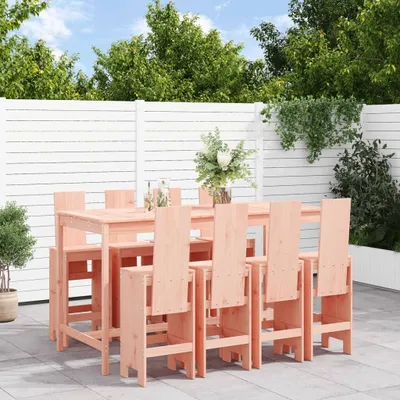 Produktbild von Cloris Designermöbel 9-tlg. Gartenbar-Set Massivholz Douglasie 2024 Neu