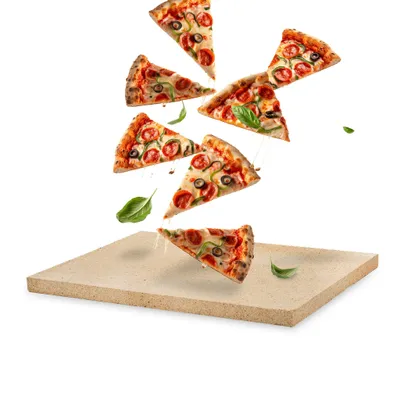 Produktbild von Pizzastein 40 x 30 x 2 cm Schamotte