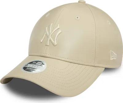 Zdjęcie produktu dla Czapka damska New Era 9Forty - PLASTIC LEATHER NY Yankees beżowa