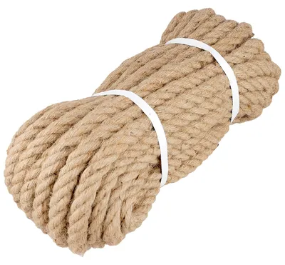 Jutetau 20 mm x 20 m, Heavy-Duty, braun, für Garten und Basteln