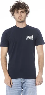Obrázek produktu pro Pánské triko Cavalli Class QXT62X JD060 Barva: Modrá, Velikost: XL
