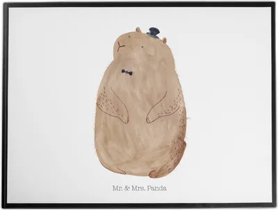 Produktbild von Mr. & Mrs. Panda Schreibunterlage Murmeltier - Weiß - Geschenk, Respekt, Tischunterlage, Knigge, Schreibtischauflage, schreibtischunterlagen, tischpad, Fröhlichkeit