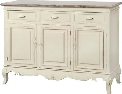 Produktbild von OXM Kommoden Rimini Creme / Hellbraun 120 x 85 x 40 cm, hölzern