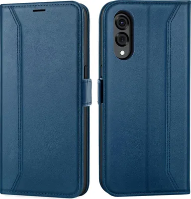 Image de Housse pour Samsung Galaxy S25 Edge Housse Flip Case pliable Housse de protection, bleu