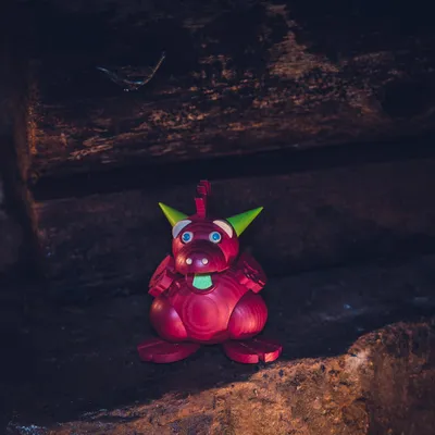 Produktbild von Räucherdrache Kugelräucherfigur aus Holz, Typ:Feuerspucker