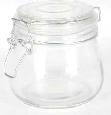 Image de Bocal à couvercle métallique 0,5 litre Bocal à conserves Bocal à provisions Bocal à confiture