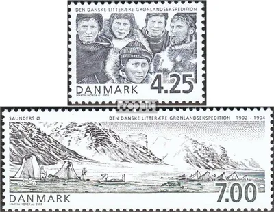 Produktbild von Briefmarken Dänemark 2003 Mi 1335-1336 (kompl.Ausg.) postfrisch Grönland