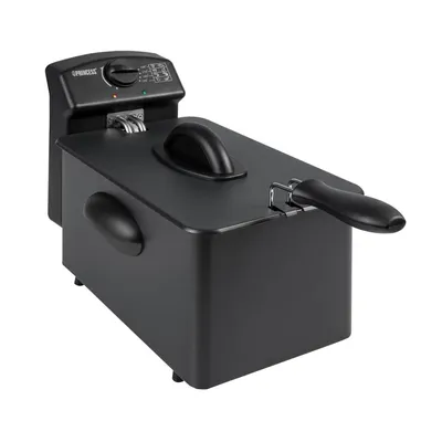 Produktbild von Princess 01.182729.01.001 Schwarze Edelstahl-Fritteuse 4 L, Fritteuse, 4 l, 0,8 kg, 190 °C, 6 Person(en), Einzelbild