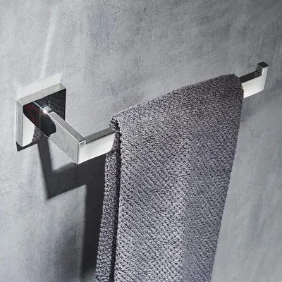 Produktbild von Chrom-Handtuchhalter Edelstahl Wandmontage