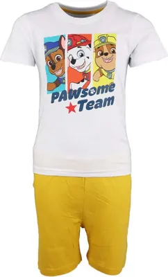 Produktbild von Paw Patrol Jungen Kinder Schlafanzug Pyjama – Weiß / 104