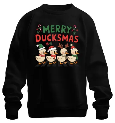 Immagine prodotto di Merry Duckmas Duck Antlers - Maglione natalizio unisex, nero, XL