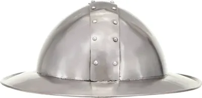 Immagine prodotto di Elmo da Cavaliere Medievale Antico LARP in Acciaio Argento