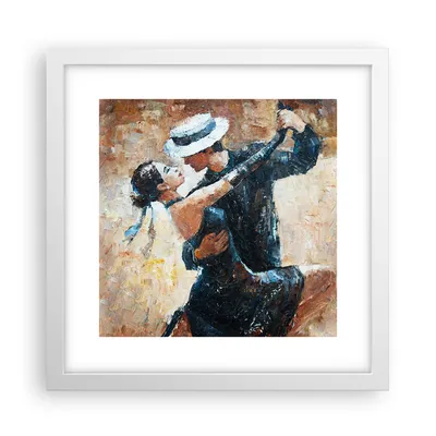 Produktbild von Gerahmtes Poster - Weißer Rahmen - tanzen sie - 30x30 cm - Wand Bild - Wanddeko - Wandbilder - Kunstposter - Wandposter - Bilderrahmen - Bilder - Kunstdruck - Wandbild - P2WAC30x30-3773