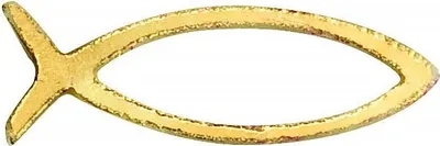 Produktbild von Verzierornament "Fische" Gold 10 x Ø 30 mm, 2 Stück