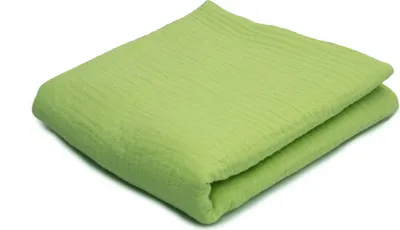 Produktbild von Baumwoll Musselin Stoff Double Gauze, Doppelgaze Limette 50 x 130 cm