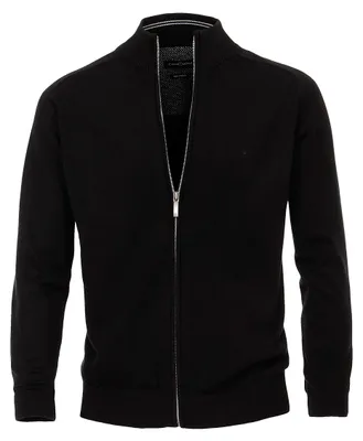 Produktbild von CasaModa Strickjacke schwarz Stehkragen Übergröße