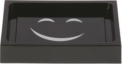 Produktbild von Spirella Seifenschale Kinder Badausstattung Seifenablage "Smiley"– Schwarz