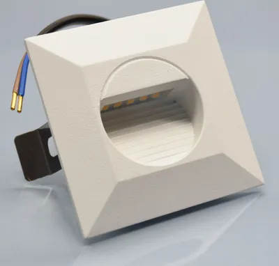 Produktbild von Moderne LED Treppenbeleuchtung 1102S in Weiß - Aluminium 0,7W eckig IP54