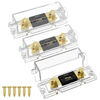 ANL-Sicherungshalter 100 A mit 100 A ANL-Sicherung, vergoldet
