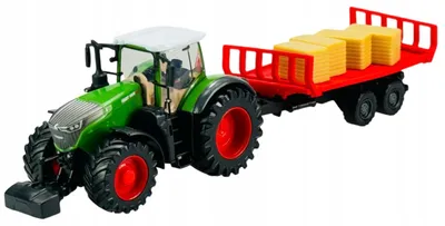 Produktbild von Bburago Fendt 1050 Vario Traktor mit Anhänger Metallmodell