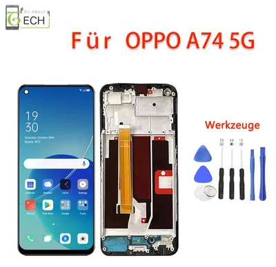 Produktbild von Für Oppo A74 5G CPH2197 LCD Display mit Rahmen Touch Screen Bildschirm