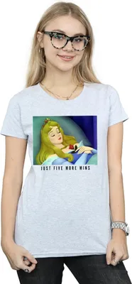 Image de Disney Princess - T-shirt "Five More Minutes" pour femme BI37068 (XL) (Noir)