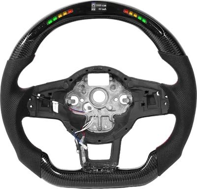 Produktbild von Kohlefaser-LED-Schaltlichter, LCD-Display, Lenkrad, passend für MK7 Mk7.5 R