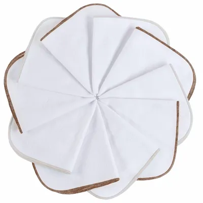 Produktbild von 10er Set Baby Moltontücher Baby aus Baumwolle zur Babypflege - Mehrweg Waschlappen wiederverwendbar und waschbar 25x25cm
