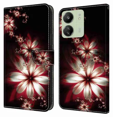Obrázok produktu pre Puzdro na mobilný telefón Xiaomi Redmi 13C z umelej kože v tvare knihy, motív 11, puzdro, ochranné puzdro