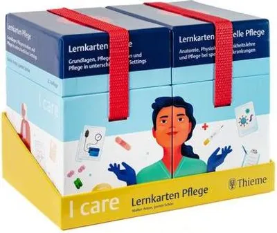 Produktbild von I care Lernkarten Pflege - Set (im Schuber)