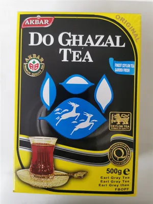 Produktbild von AKBAR Do GHAZAL TEA Schwarzer Tee (aromatisiert Earl grey) 500g