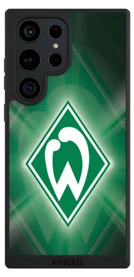 Produktbild von NIVOCASE Handyhülle für Samsung Galaxy S23 Ultra  Hülle NIVOpure Case Schwarz Offizielles Lizenzprodukt SV Werder Bremen Wappen