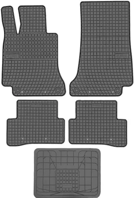Produktbild von Frogum Fußmatten ET547327 + Abdeckung 542742 - Mercedes C-Klasse W205 2014- OHNE ANHÄNGER