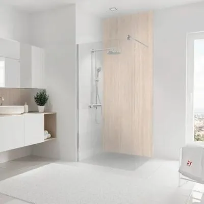 Produktbild von SCHULTE Duschrückwand DecoDesign ExpressPlus Stein Travertin-hell 255 x 100 cm EP1901025 555