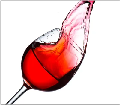 Produktbild von Spritzschutz Herdabdeckplatte Schneidebrett aus Glas Rotwein schüttet aus 1-Teilig (60x52cm)