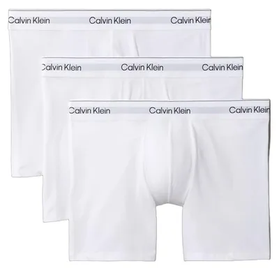 Zdjęcie produktu dla Calvin Klein Icon, bawełniane bokserki stretch, 3 sztuki, kolor biały, rozmiar XS, model LV00NB4394-100