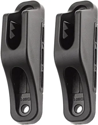 Produktbild von 2 Bootsmuschelklampen mit Schnellgriff-Seilschloss für Kajak, Kanu und Segelboot, verstärktes Nylon, Deckbeschläge für 4–6 mm Seil