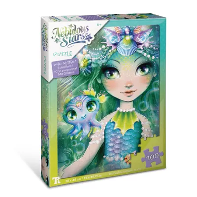 Produktbild von Nebulous Stars Glitzer-Puzzle Marinia & Octavia 100-teilig