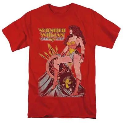 Produktbild von Justice League - "Armament" T-Shirt für Herren/Damen Uni TV39024 (M) (Rot), KI-generiertes Bild
