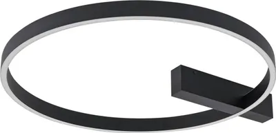 Immagine prodotto di Lucande Lampada da soffitto LED Isalin, 60 cm, nero, CCT, dimmerabile