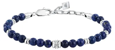 Produktbild von Perlenarmband fü r Herren mit Lapislazuli Pietre S1747