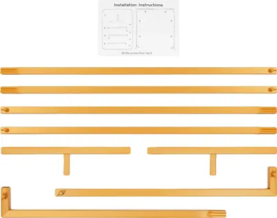 Produktbild von Hochzeitsbogenständer, langlebige Metallstruktur, einfach zu dekorieren, Gold, L