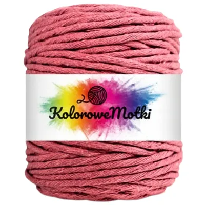 Produktbild von Makramee Garn schmutziges Rosa 5mm 50m | Naturliche Stark, Baumwollgarn, Baumwollschnur, Perfekt für Basteln