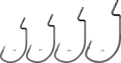 Produktbild von VMC 7348 Specimen Wide Gap Hook - Offsethaken, Größe/Packungsinhalt:Gr. 10/0 / 2 Stück